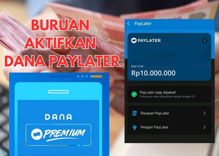 GAMPANG BANGET! Aktifkan DANA Paylater Bisa Pinjam Uang Rp10 Juta, Otomatis Cair Langsung ke Dompet Digital