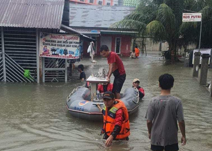 Sejumlah Titik Lokasi di Kota Bengkulu Terendam Banjir, Pemerintah Turun Tangan
