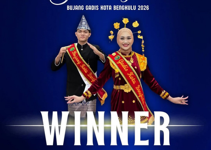 Redho dan Natasya Dinobatkan sebagai Bujang Gadis Kota Bengkulu 2026, Siap Jadi Duta Pariwisata Daerah