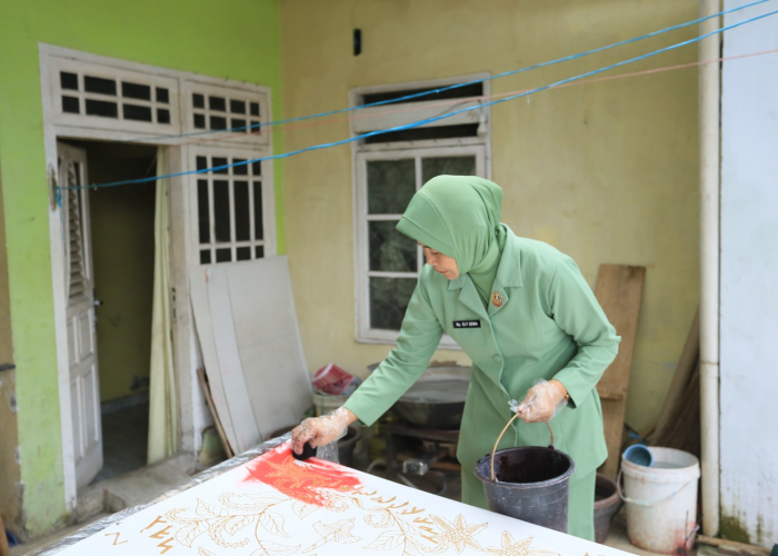 Persit Dorong UMKM, Batik ChaCha Mentari Buka Peluang Ekonomi Ibu Rumah Tangga di Rejang Lebong