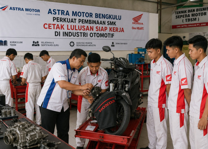 Astra Motor Bengkulu Perkuat Pembinaan SMK, Cetak Lulusan Siap Kerja di Industri Otomotif