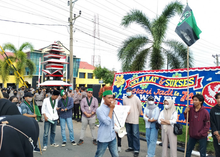 Kecam Tindakan Represif Aparat, Kader HMI Datangi Polda Bengkulu