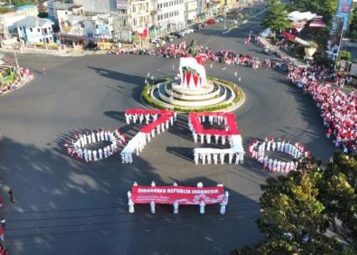 Tari Kolosal dan Kirab Bendera Merah Putih Meriahkan HUT Kemerdekaan RI ke-79 di Bengkulu