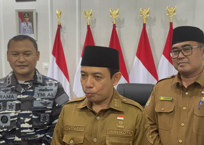 Danlanal Bengkulu Temui Wali Kota Dedy Wahyudi, Bahas Sampah, Perikanan hingga Program Kedelai