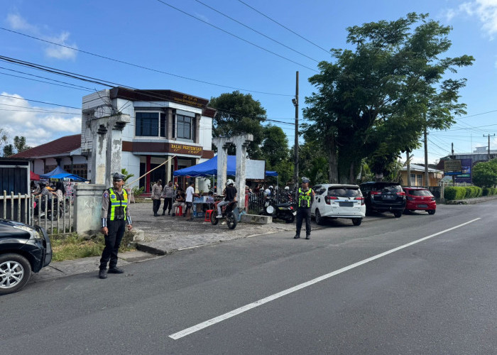 Sat Lantas Polres Rejang Lebong Amankan Lalu Lintas Kejuaraan Pencak Silat BNN Championship