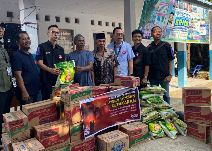 Ringankan Beban Korban Kebakaran, Astra Motor Bengkulu Salurkan Bantuan