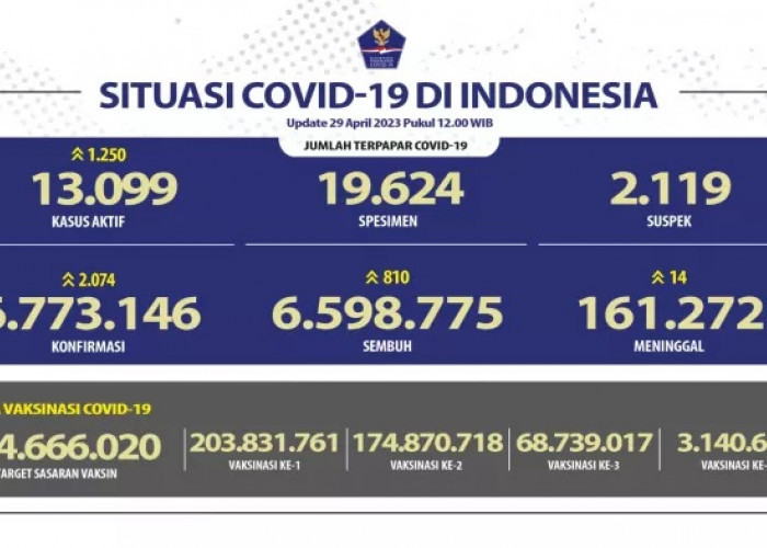 WASPADA! Jumlah Positif Covid-19 Tembus 2.074 Kasus, Pulau Jawa Paling Banyak 