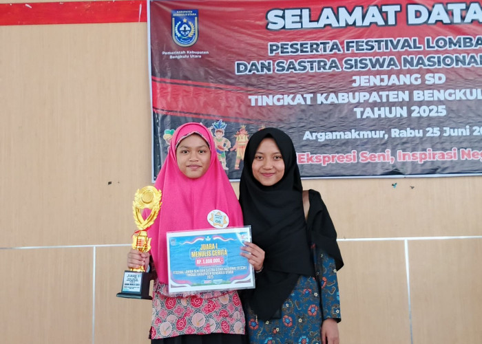 SDIT Uswatun Hasanah Bengkulu Utara Lolos ke FLS3N dalam Cabang Lomba Menulis Cerita