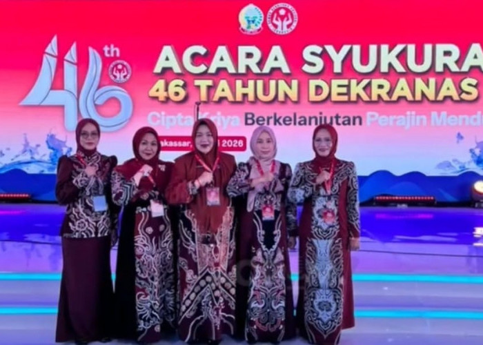 Hadiri HUT ke-46 Dekranas, TP PKK Bengkulu Selatan Dorong Kriya Lokal Mendunia