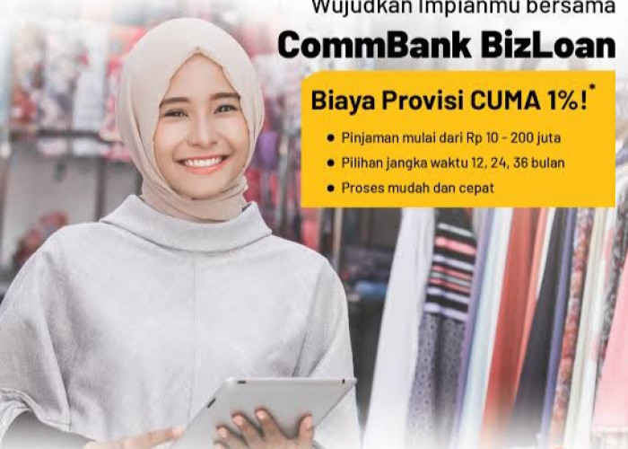 CommBank BizLoan Fasilitas Kredit Tanpa Agunan, Pinjaman Dana Cepat Limit Hingga Rp 200 Juta