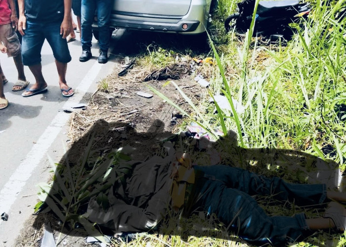 Tabrakan Maut di Masmambang, Avanza Hilang Kendali, Pasangan Pengendara Motor Tewas di Tempat