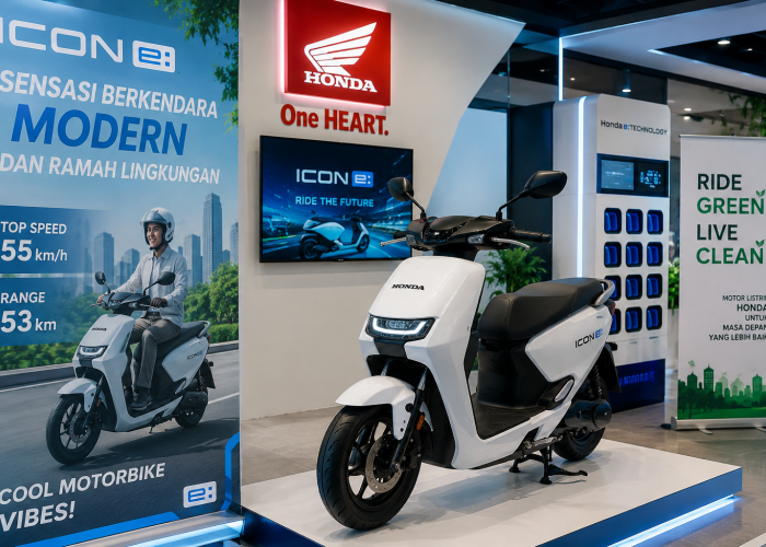 Honda ICON e: Tawarkan Sensasi Berkendara Modern dan Ramah Lingkungan