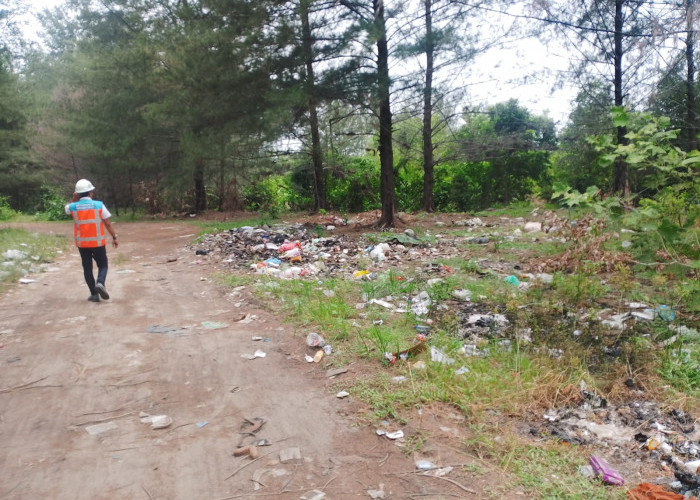 Pelindo Ingatkan Warga, Jalan Line 1 Pulau Baai Bukan Tempat Buang Sampah