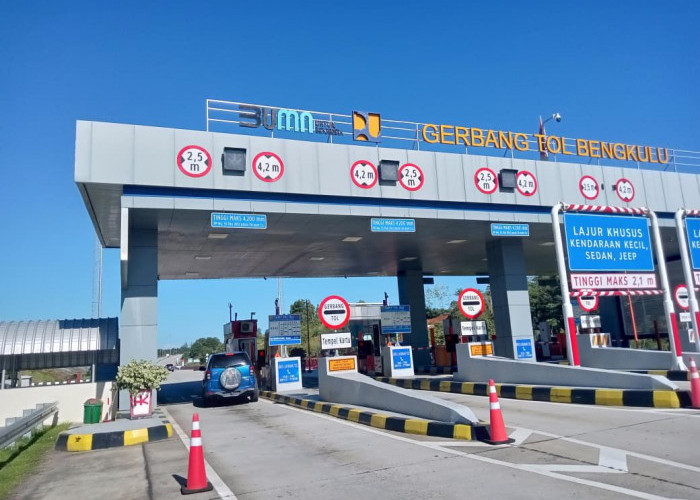 Libur Panjang, Volume Kendaraan di Tol Bengkulu–Taba Penanjung Meningkat Signifikan