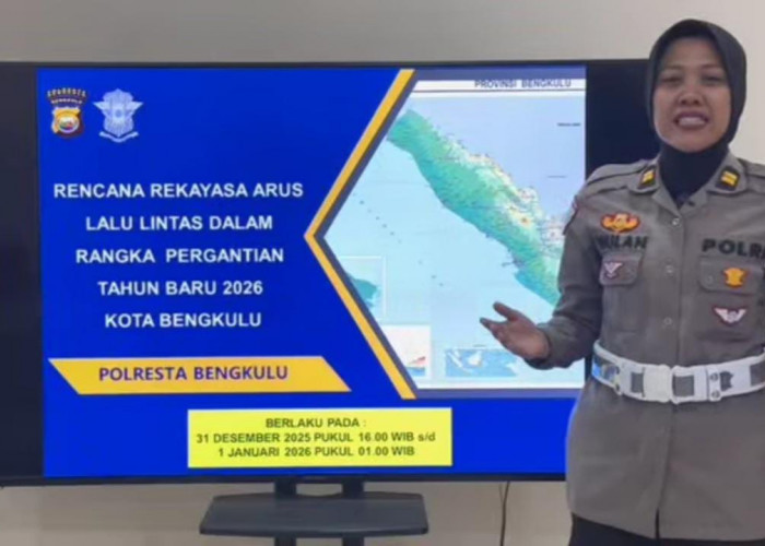 Polresta Bengkulu Terapkan Rekayasa Lalu Lintas Selama Libur Tahun Baru