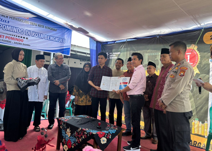 Peresmian Pomindo Perdana di Kota Bengkulu, Solusi Minyak Goreng Murah, Bisa Beli 1000 Rupiah