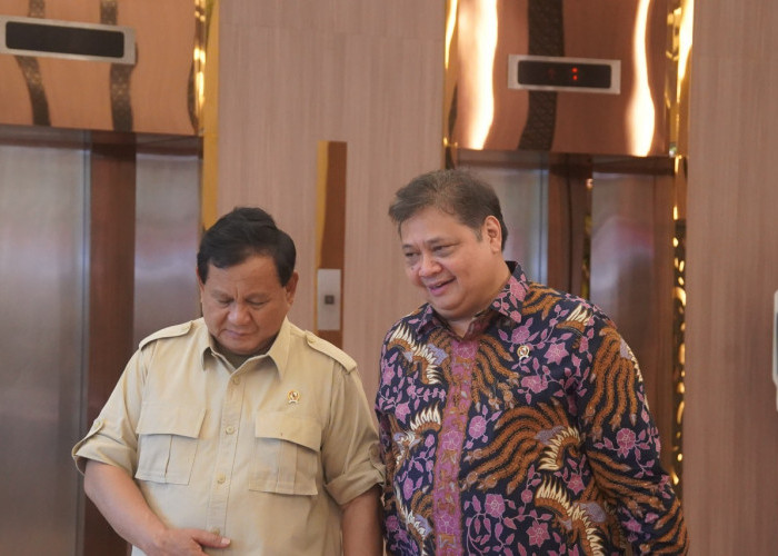 Menko Airlangga Terima Menhan Prabowo, Bahas Kemandirian Ekonomi dan Ketahanan Nasional