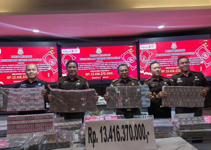 Rp13,4 Miliar Kembali ke Kas Negara, Kejati Bengkulu Tegaskan Penyidikan Korupsi PLTA Musi Tetap Berjalan
