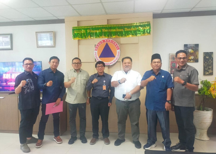 Bupati Rifai Tajudin Jemput Dana Hibah ke BNPB, Perkuat Program Pascabencana