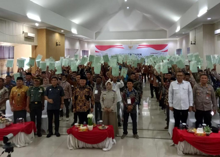 8 Ribu Sertifikat Tanah Dibagikan ke Masyarakat Bengkulu Melalui Program PTSL