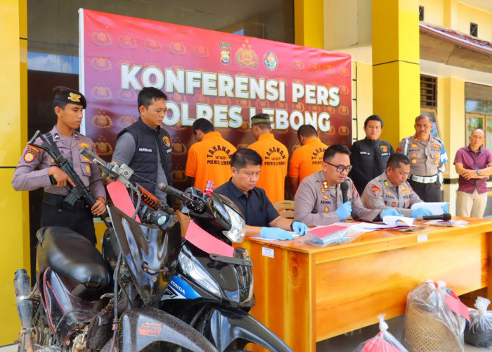Operasi Musang Nala 2025, Polres Lebong Tangkap 9 Pelaku Kejahatan, Termasuk Pencuri Ikan Kolam