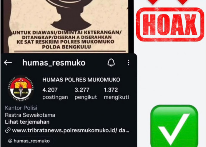 Beredar Unggahan DPO di Medsos, Polres Mukomuko Tegaskan Akun Bukan Resmi