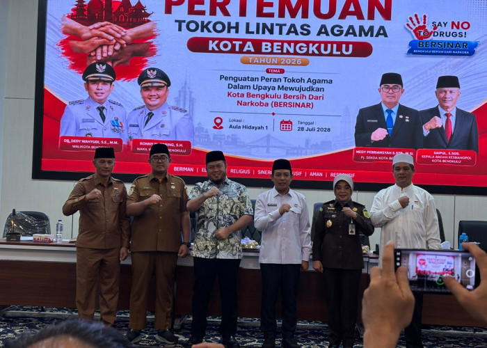 Perkuat Peran Tokoh Agama, Pemkot Bengkulu Ajak Bersatu Wujudkan Kota Bersih dari Narkoba dan Geng Motor