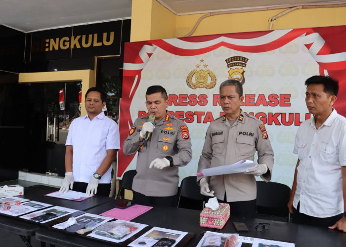 Polresta Bengkulu Ungkap 8 Kasus Narkoba, 9 Tersangka Diamankan