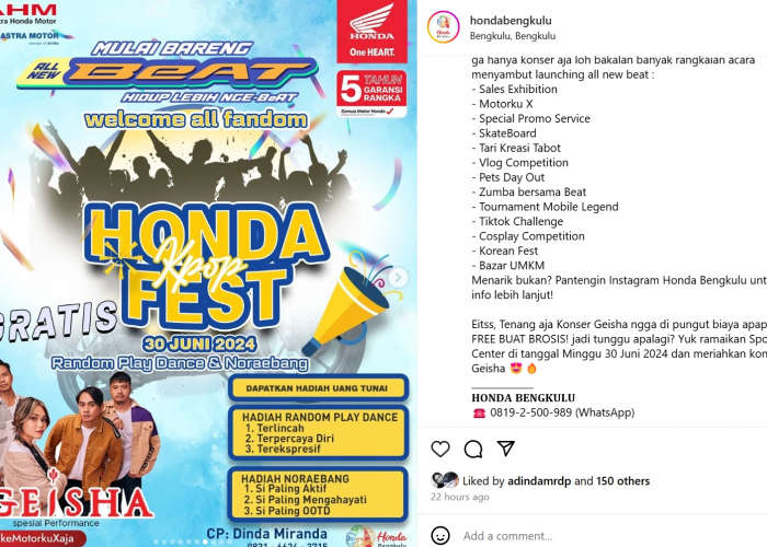 Tunjukan Skillmu di Honda Fest Kpop, Random Play Dance dan Noraebang