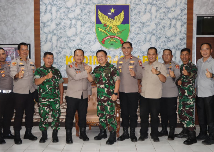 Kapolres Perkuat Sinergitas TNI-Polri, Kunjungi Kodim 0423/Bengkulu Utara
