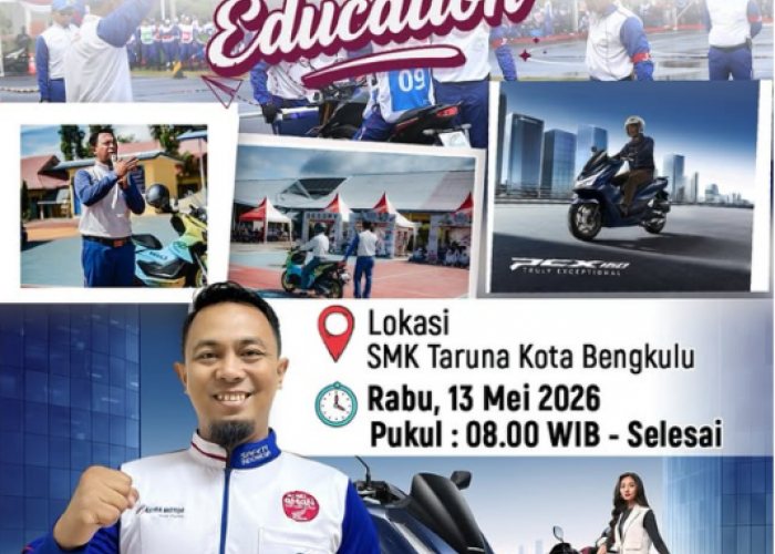 Wujudkan Generasi #Cari_Aman, Astra Motor Bengkulu Gelar Safety Riding Education di SMK Taruna