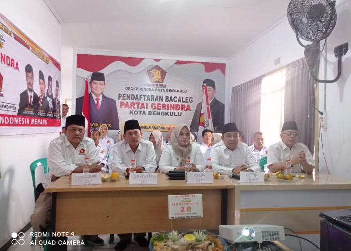 Pemilu 2024, DPC Gerindra Kota Bengkulu Target 6 Kursi Legislatif