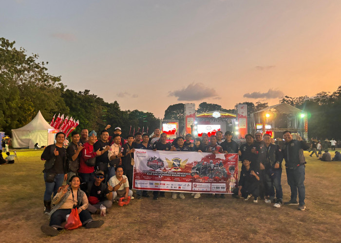 Paguyuban Motor Honda Bengkulu Meriahkan Honda Bikers Day Nasional 2024 di Klaten