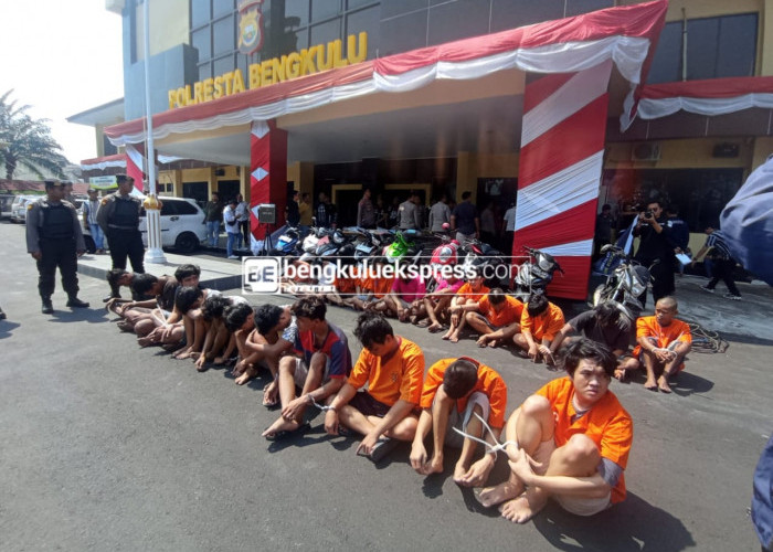 42 Tersangka Ops Musang Nala Berhasil Ditangkap Polresta Bengkulu 