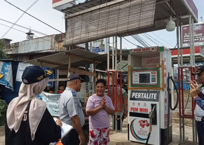 Jualan di Trotoar, Pedagang Pertamini di Bengkulu Dapat Teguran Dishub