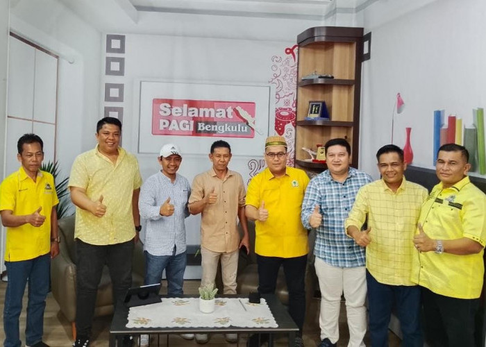 Perkuat Sinergitas Media, Ketua DPD Golkar Provinsi Bengkulu Syamsurachman Kunjungi Graha Pena RB