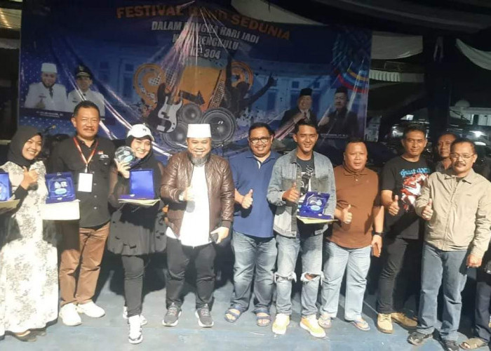 Festival Band Sedunia Rangkaian HUT Kota Bengkulu ke-304 Sukses, Marvelouse Band Sabet Juara