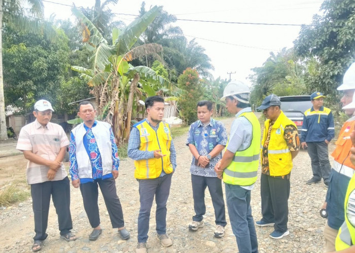 Peningkatan Jalan Air Hitam–Teluk Bakung Masuk Program IJD, Pekerjaan Awal Ditandai Titik Nol