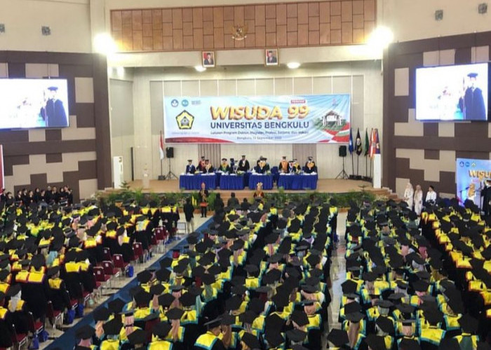 Universitas Bengkulu Wisuda 1.243 Mahasiswa, Dibagi 2 Sesi: Pagi dan Siang 
