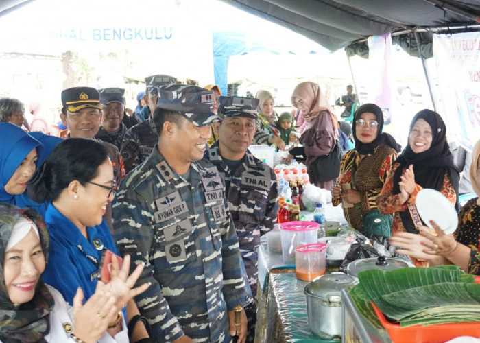 TNI AL Lanal Bengkulu Tinjau Kampung Bahari Nusantara di Tapak Paderi Kota Bengkulu