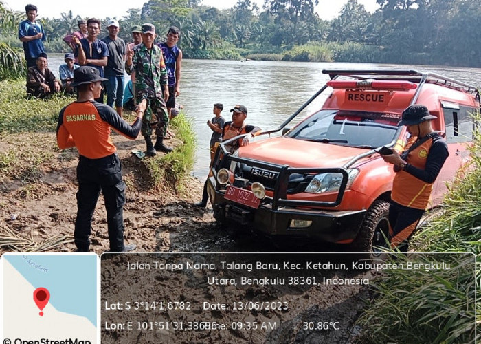 Nenek yang Hanyut di Sungai Ketahun Bengkulu Utara Ditemukan