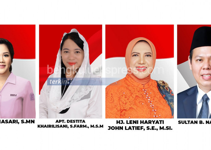 Pileg DPD RI Dapil Bengkulu; Elisa, Destita, Leni, dan Sultan Semakin Menjauh Meninggalkan Kandidat Lainnya 