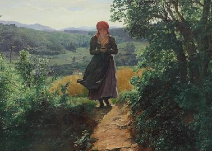  Heboh! Lukisan Tahun 1860 Gambarkan Seorang Perempuan Memegang Handphone 