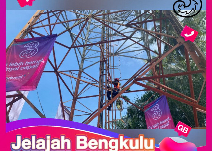 Tri Perkuat Jaringan Digital di Bengkulu, Hadirkan Sinyal Cepat dan Jangkauan Luas hingga ke Pelosok