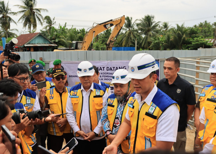 AHY Tinjau Proyek Kolam Retensi Rp75 Miliar di Bengkulu untuk Atasi Banjir