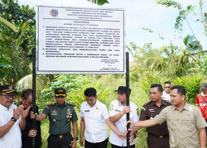 Pemkot dan Kanwil BPN Bengkulu Upayakan Warga Bumi Ayu di Tanah Negara Dapatkan Sertifikat Tanah