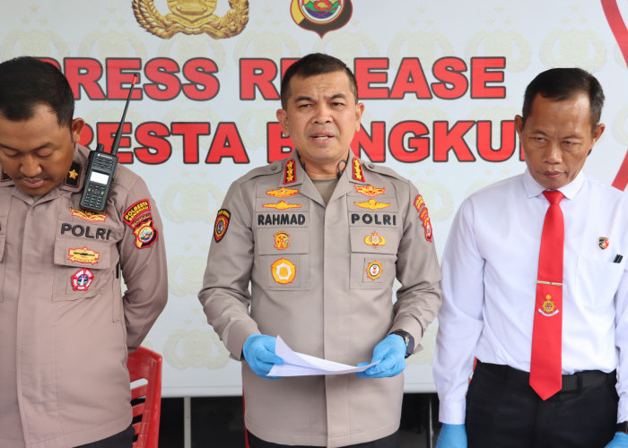 Kapolresta Bengkulu Ungkap 4 Kasus Menonjol: Dari Pengeroyokan Maut hingga Kejahatan Seksual terhadap Anak