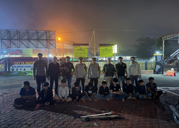 Diduga Terlibat Gengster, 10 Pelajar Diamankan Polisi di Curup