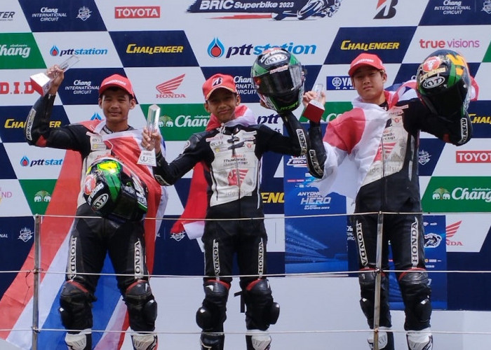 Membanggakan, Pebalap Astra Honda Pastikan Juara Thailand Talent Cup 2023