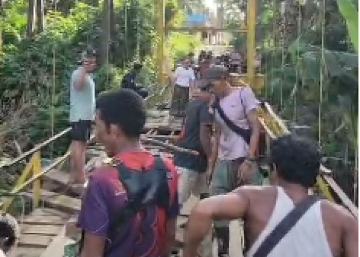 Jembatan Talang Buai Kembali Rusak, Akses Transportasi Warga Sempat Terganggu